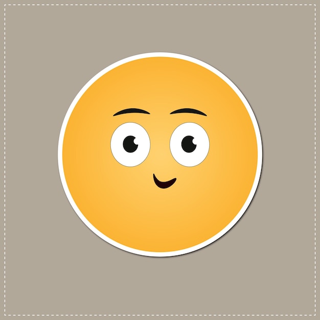 Gratis vector emoji verlegen icoon