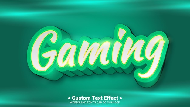 Gratis vector gamer-teksteffect