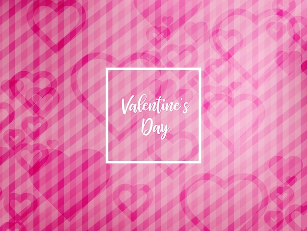 Gratis vector gelukkige Valentijnsdag elegante achtergrond met harten ontwerp vector