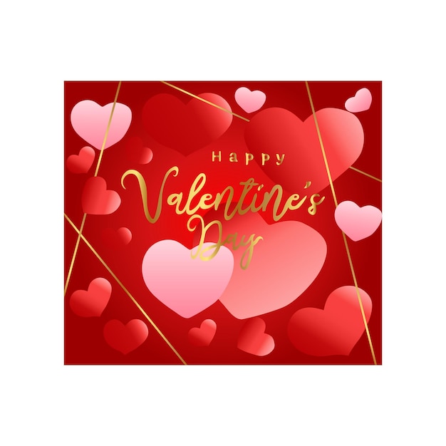 Gratis Vector Gelukkige Valentijnsdag