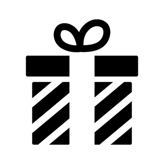 Gratis vector geschenkdoos kerst- of verjaardagscadeautjes