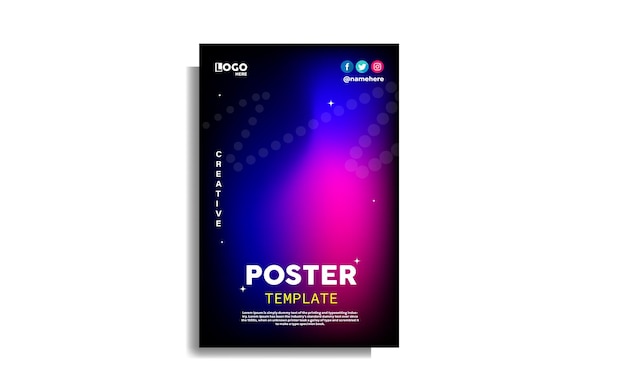 Gratis vector gradiënt set poster gradiënt achtergrond voor zakelijke flyer en anderen