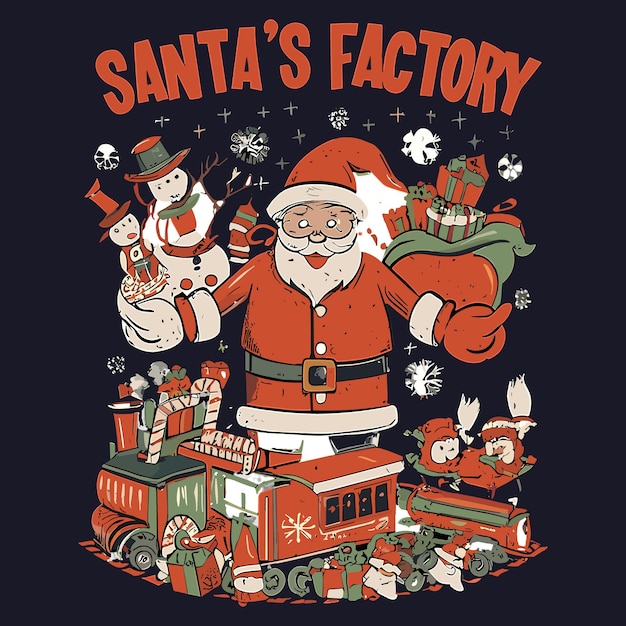 Gratis vector grappig Merry Christmas tekst effect T-shirt ontwerp zwarte achtergrond