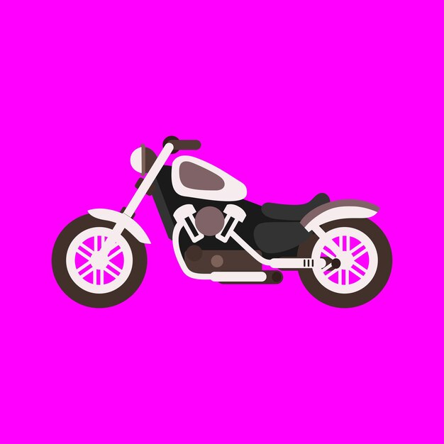 Gratis vector grote geïsoleerde motorfiets kleurrijke clipart set platte illustraties van verschillende soorten motorfietsen