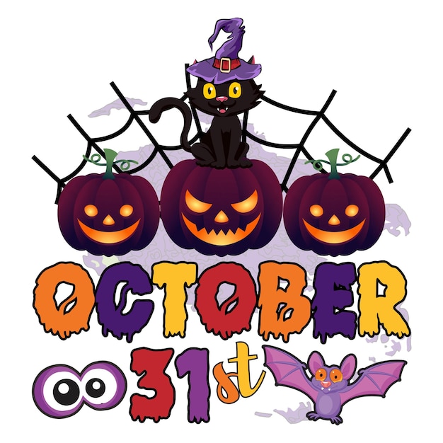 Gratis Vector Halloween-sublimatieconcept voor T-shirt