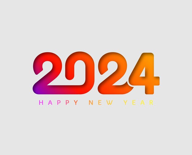 Gratis vector happy new year achtergrond sjabloon