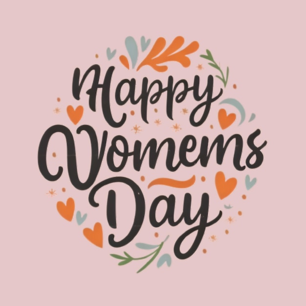 Gratis Vector Happy Womens Day T-shirt ontwerp Ai gegenereerd