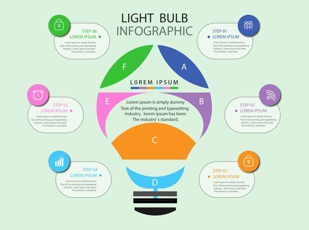 Gratis vector infographic zakelijke sjabloon met cirkelvormige elementen