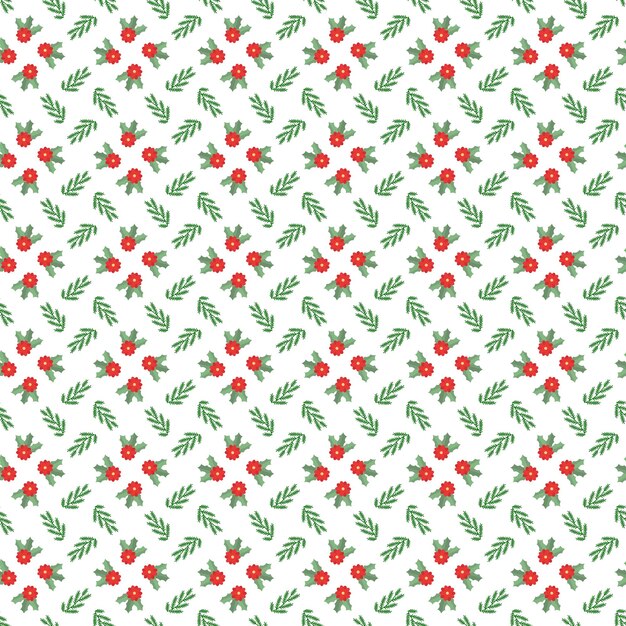 Gratis vector klein bloemenpatroon