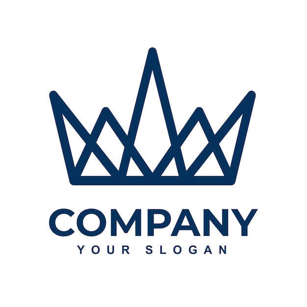 Gratis vector koning kroon logo icoon.