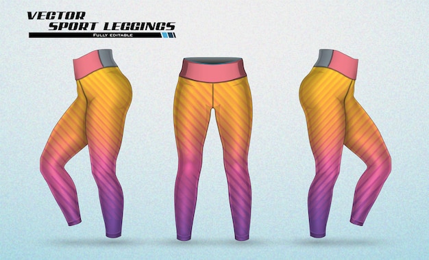 Vector gratis vector leggings broek sport mode broek