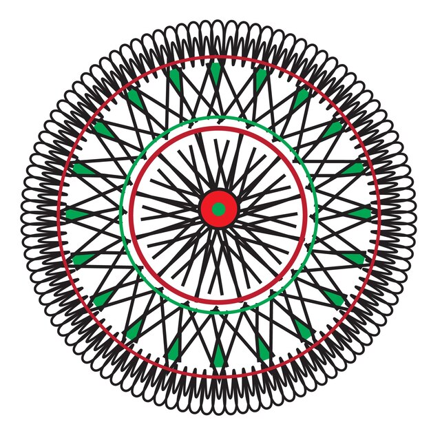 Vector gratis vector lineaire mandala achtergrond