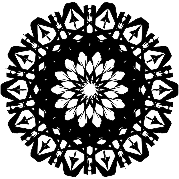 gratis vector mandala kunst ontwerp donkere mandala