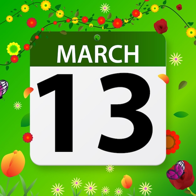 gratis vector mars data op platte ontwerp vector kalender