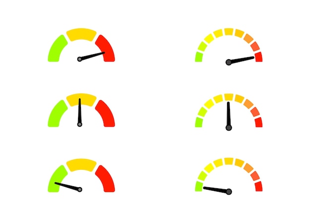 Gratis vector platte meter illustratie