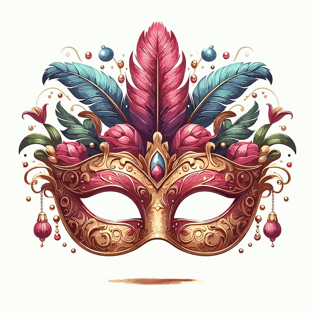 Vector gratis vector realistische braziliaanse carnaval illustratie