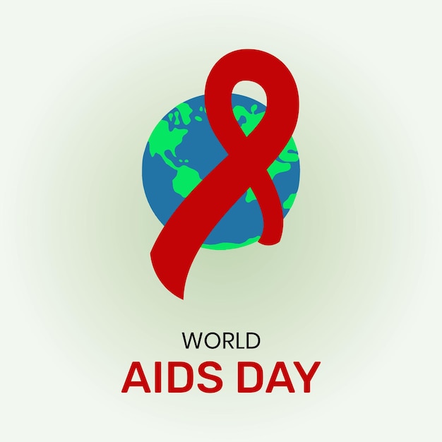 Gratis vector realistische wereld aidsdag illustratie