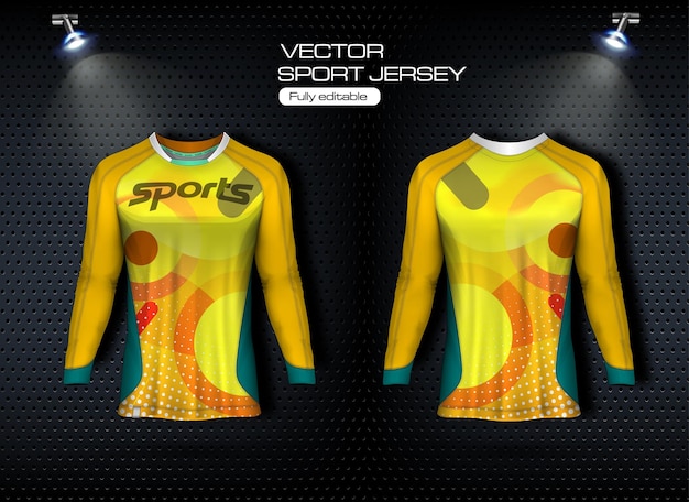 Gratis vector shirt sjabloon, ontwerp van racetrui, voetbaltrui