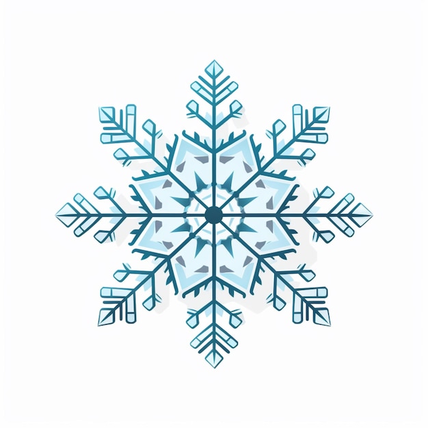 Gratis vector sneeuwvlokken clipart kunst illustratie