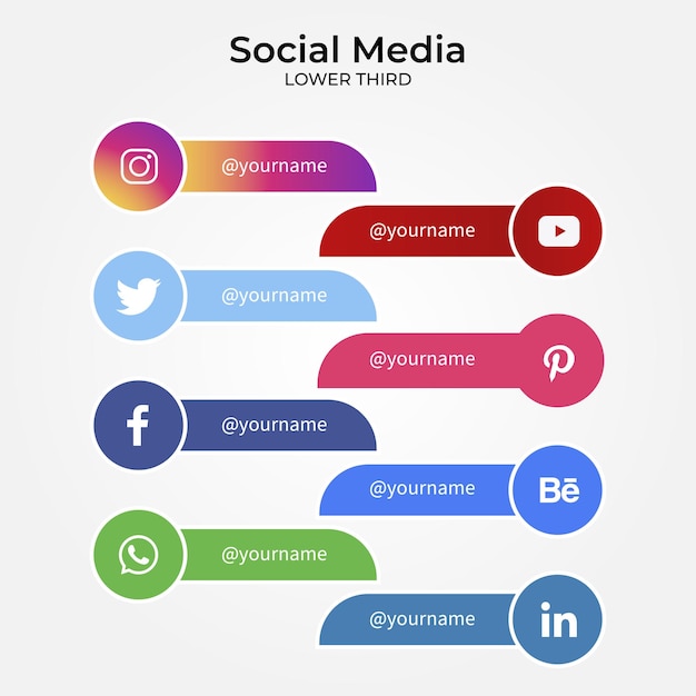 Gratis vector sociale media lagere derden banner sjabloon