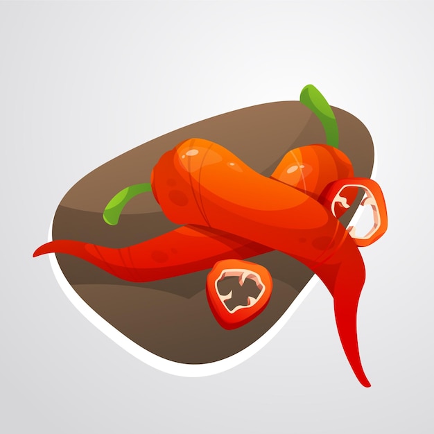 Gratis vector spaanse peper