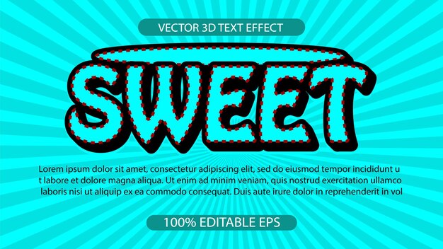 Vector gratis vector teksteffect