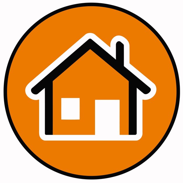 Gratis vector thuis icoon knop logo label favicon