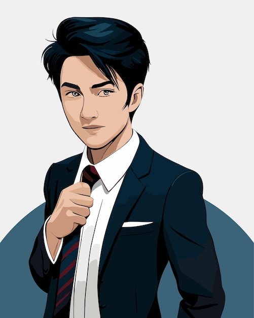 Gratis vector vrolijke mannen vector illustratie met expressieve gezichtsemotie