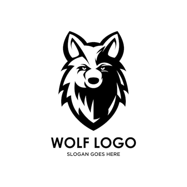 Gratis vector wolf logo collectie