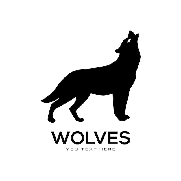 Gratis vector wolf logo collectie