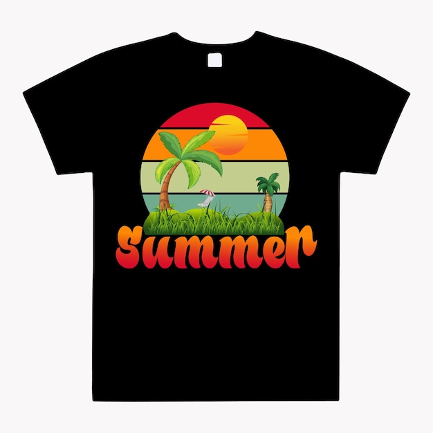 Vector gratis vector zomer tshirt ontwerp