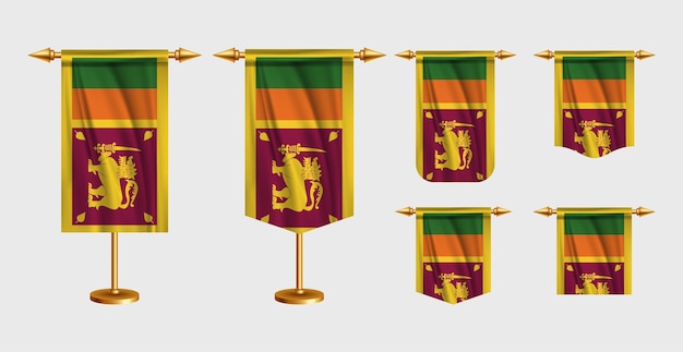 Gratis vectorillustratie van de vlag van Sri Lanka