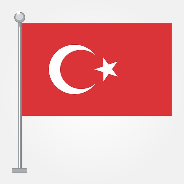 Gratis vectorillustratie van de vlag van Turkije