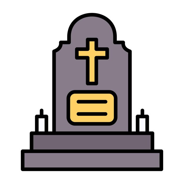 Premium Vector | Grave flat illustration