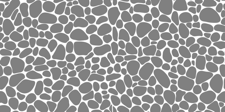 Vector gravel pebble stone pattern for floor tile paving