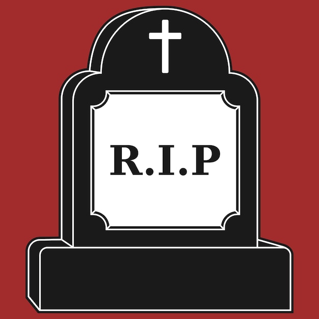 Gravestone vector design