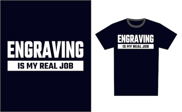 Gravure T-shirt ontwerp sjabloon vector