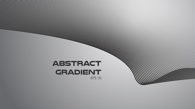 gray abstract background with curve line for backdrop or presentation