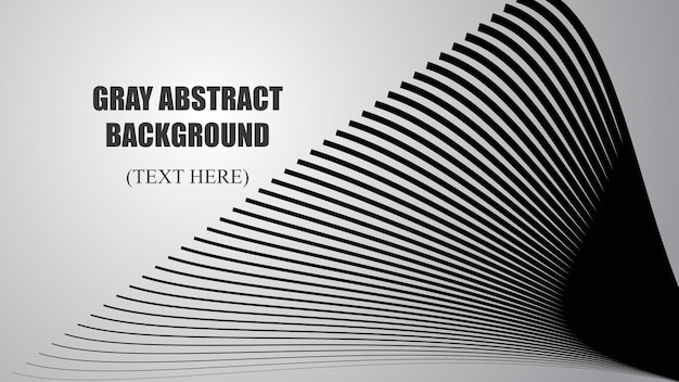 gray abstract background with curve line vector image illustration for backdrop or wallpaper