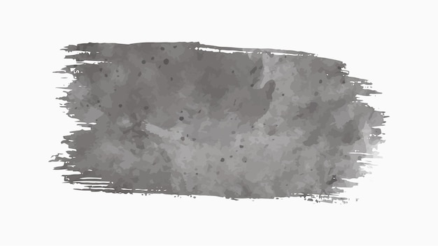 Gray abstract watercolor brush strokes