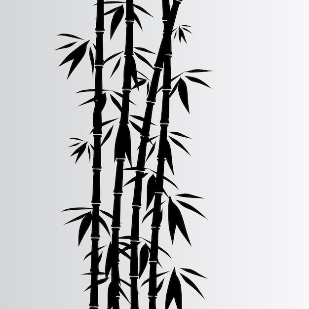 Gray bamboo background