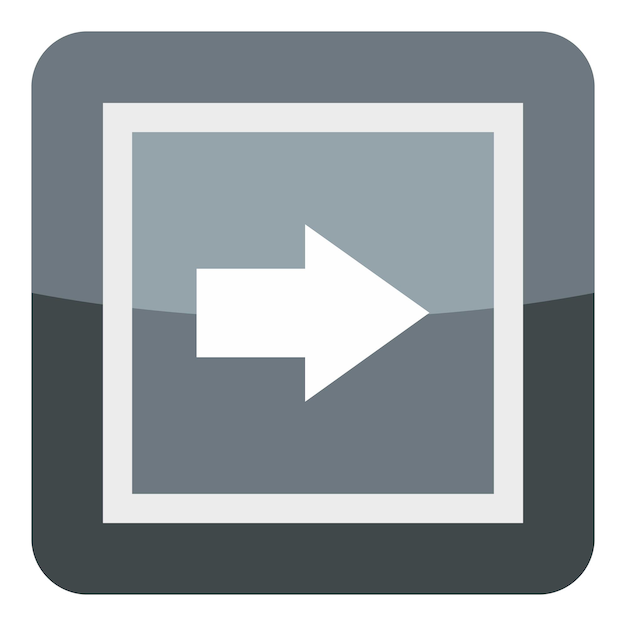 Vector gray button icon cartoon illustration of gray button vector icon for web