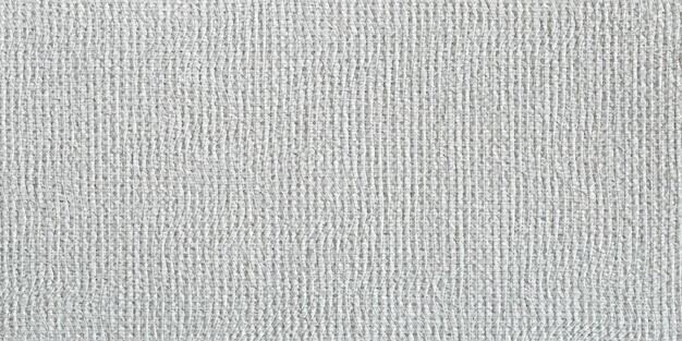 Gray canvas with realistic grid, vector grunge horizontal background. Fabric texture