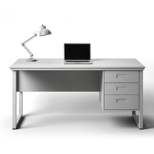 Gray color Desk gradient vector white background isolated