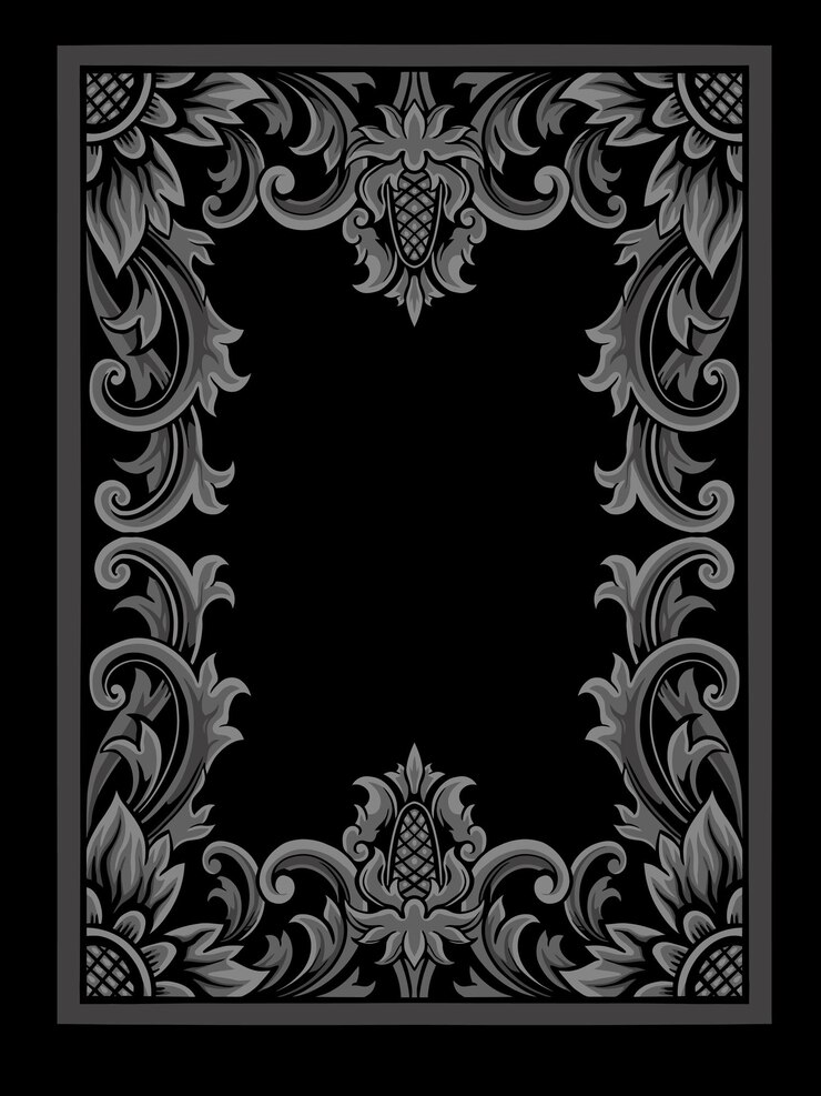 Vector gray color engraving design for wedding party needs