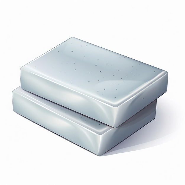 Colore grigio sabone vettore piatto sfondo bianco isolato hig