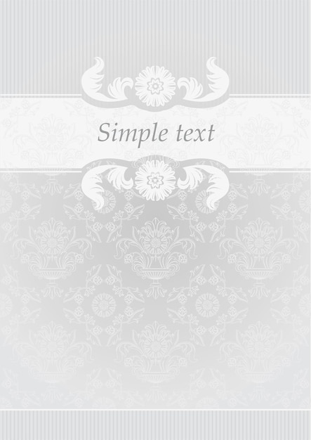 Gray Decorative Frame, simple text