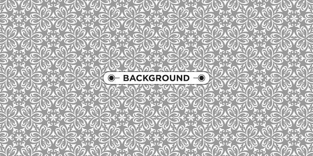 gray geometric pattern elegant mandala ethnic background