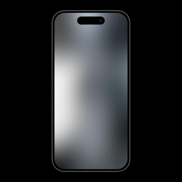 Vector gray gradient realistic blurred background in a smartphone mockup