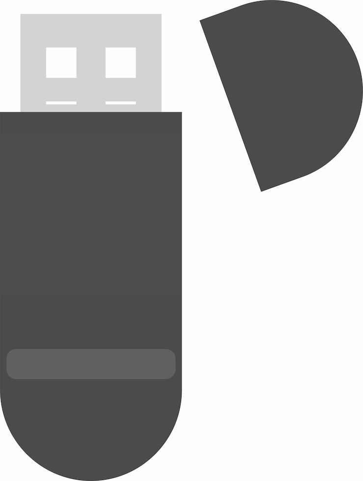 Vector 黒いハンドルを持つ灰色の電子デバイス